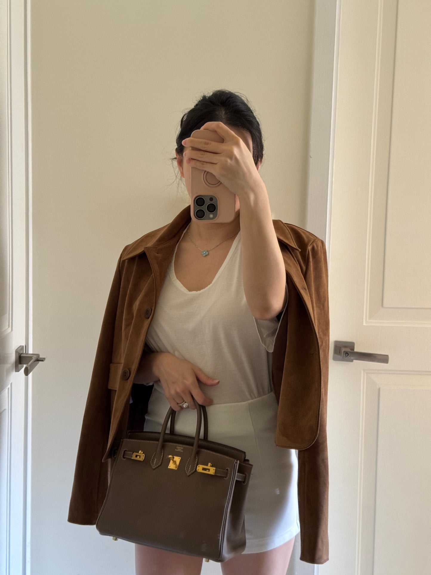 Cognac Suede Jacket 琥珀棕絨面外套