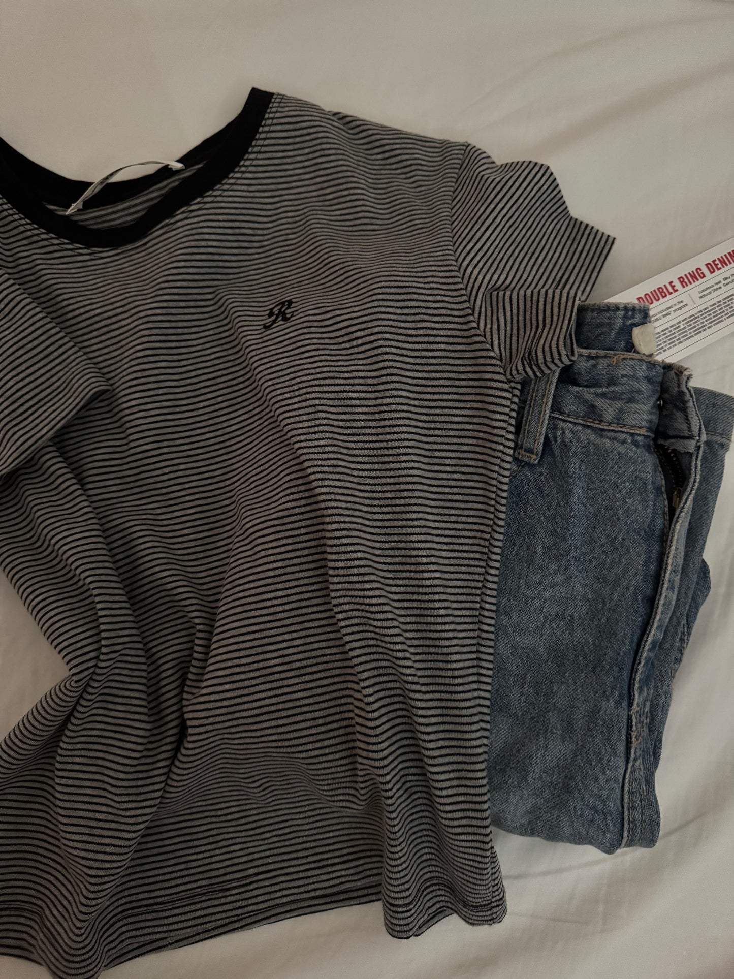 R Pinstriped Tee