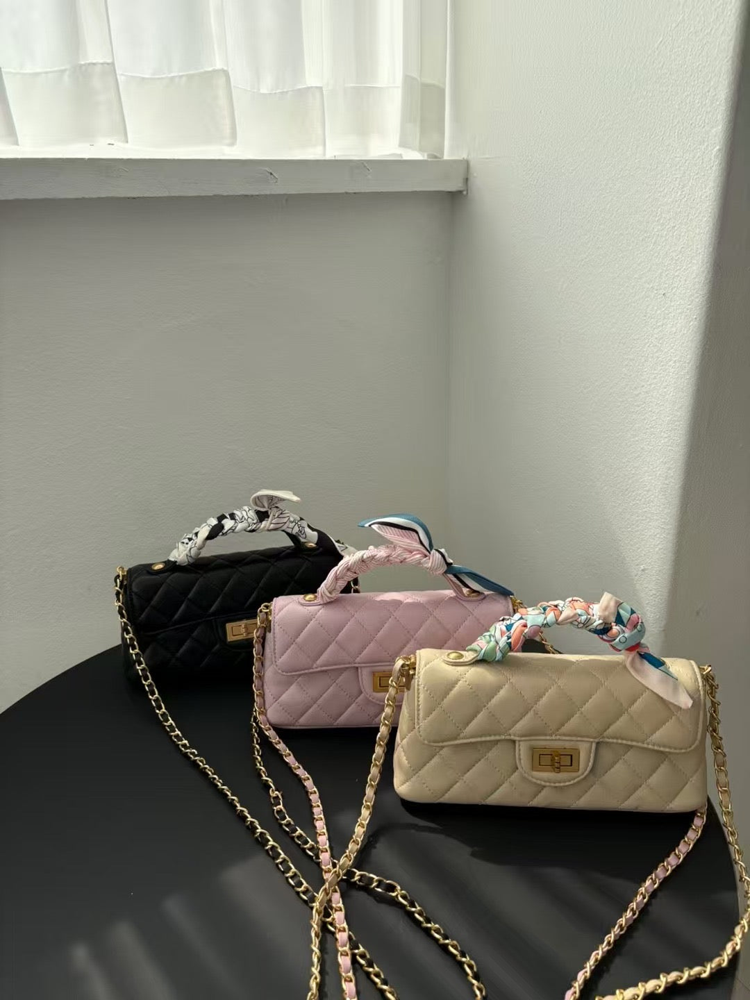 Top Handle Quilted Bag