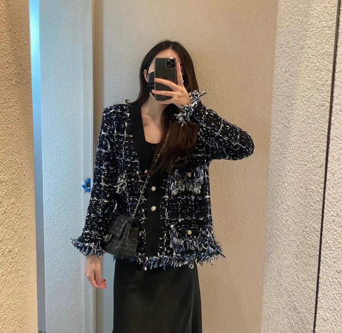 Tweed Fringe Cardigan *3 Colors in