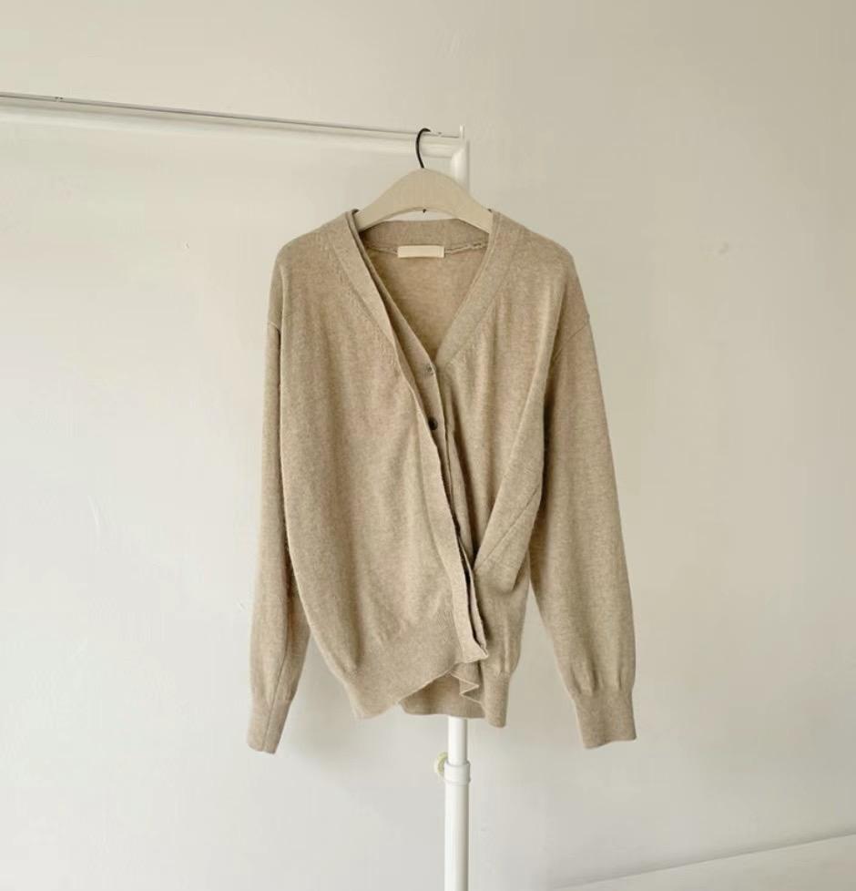 Archer V-Neck Button-Up Knitted Cardigan *4 Colors
