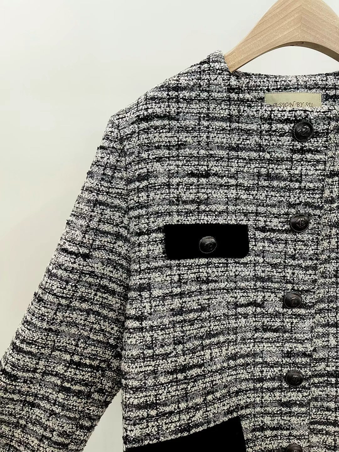 Tweed Longline Jacket