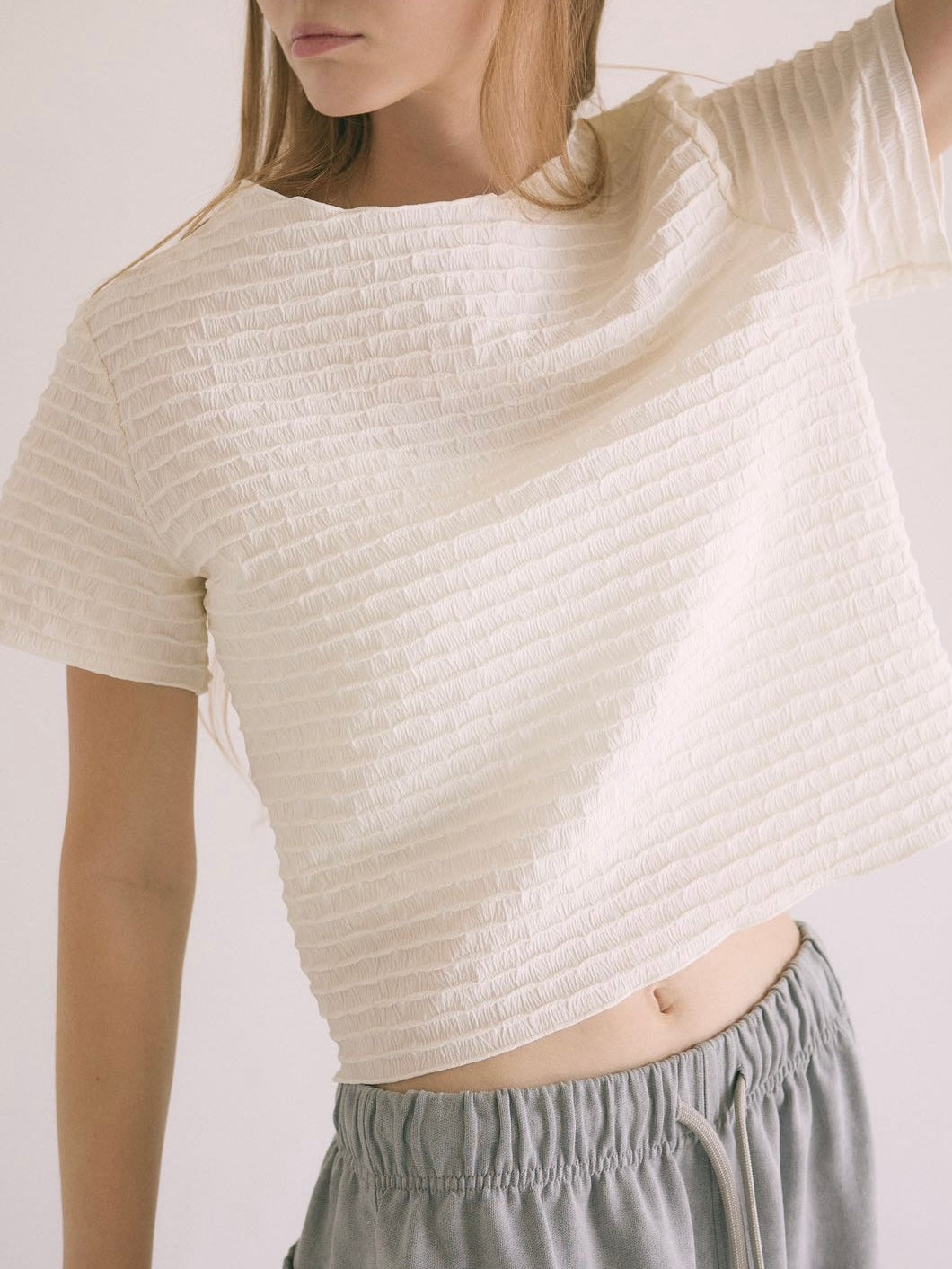 Textured Short Sleeved Tee