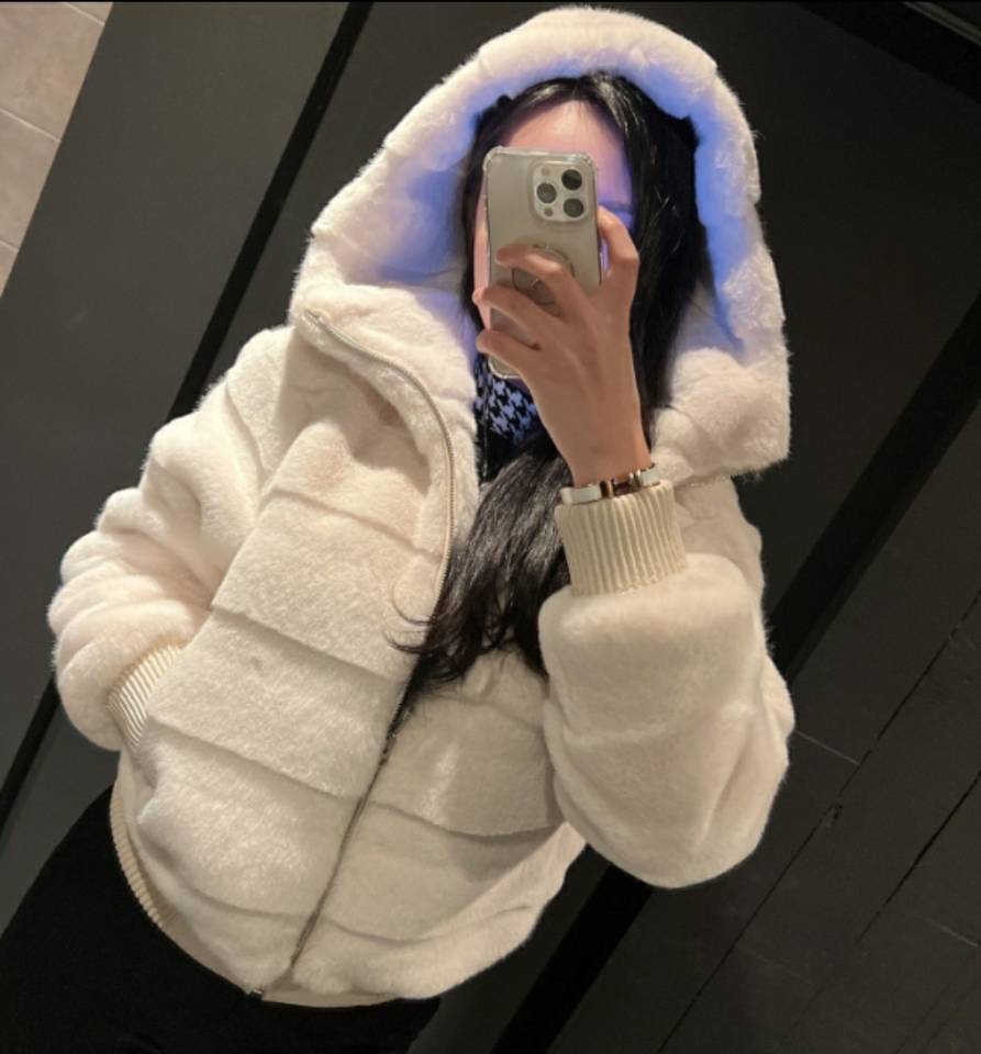 Merry J Faux Fur Full-Zip Jacket *4 Colors