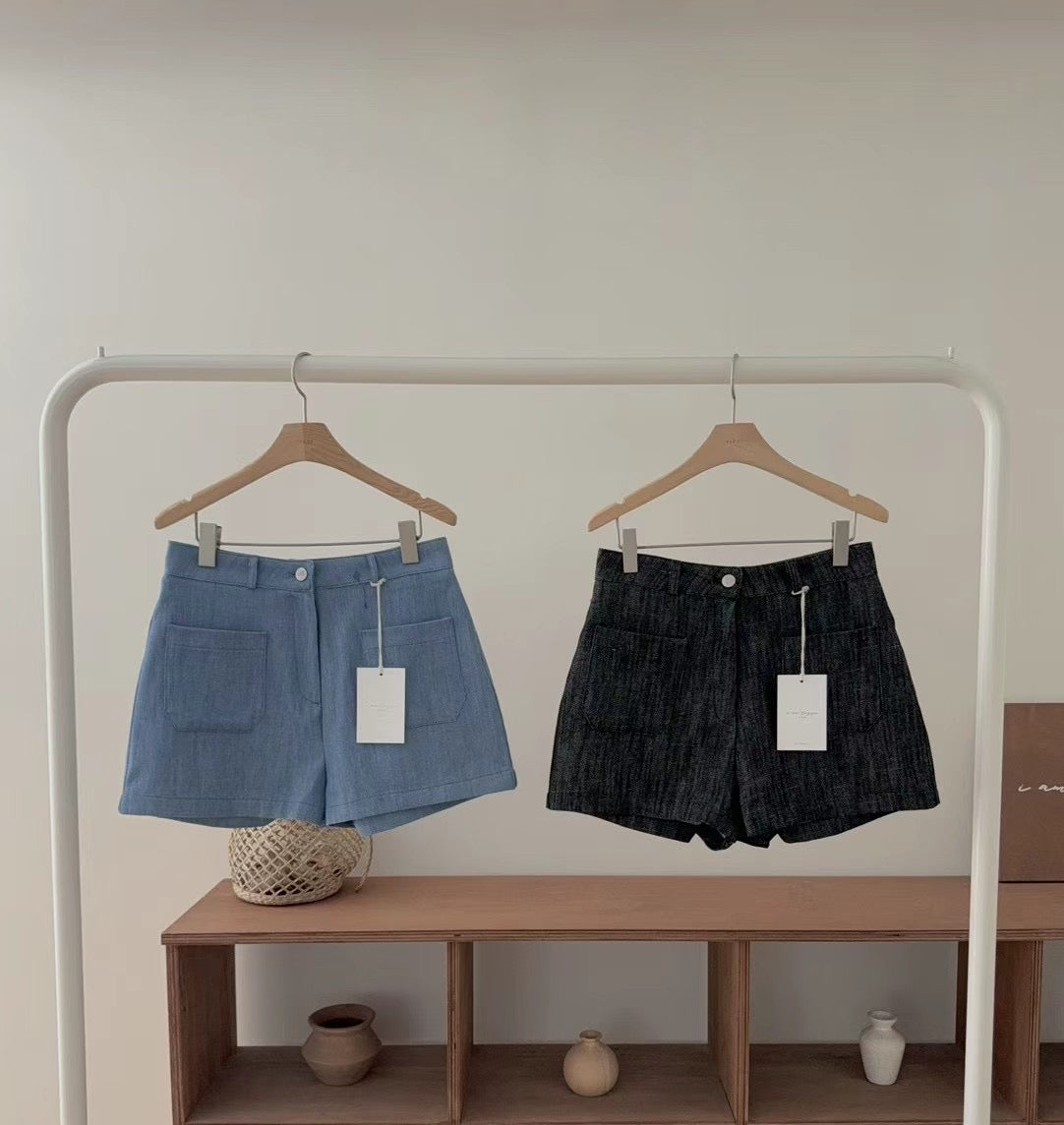 High Waisted Cotton Shorts *2 colors 5624902