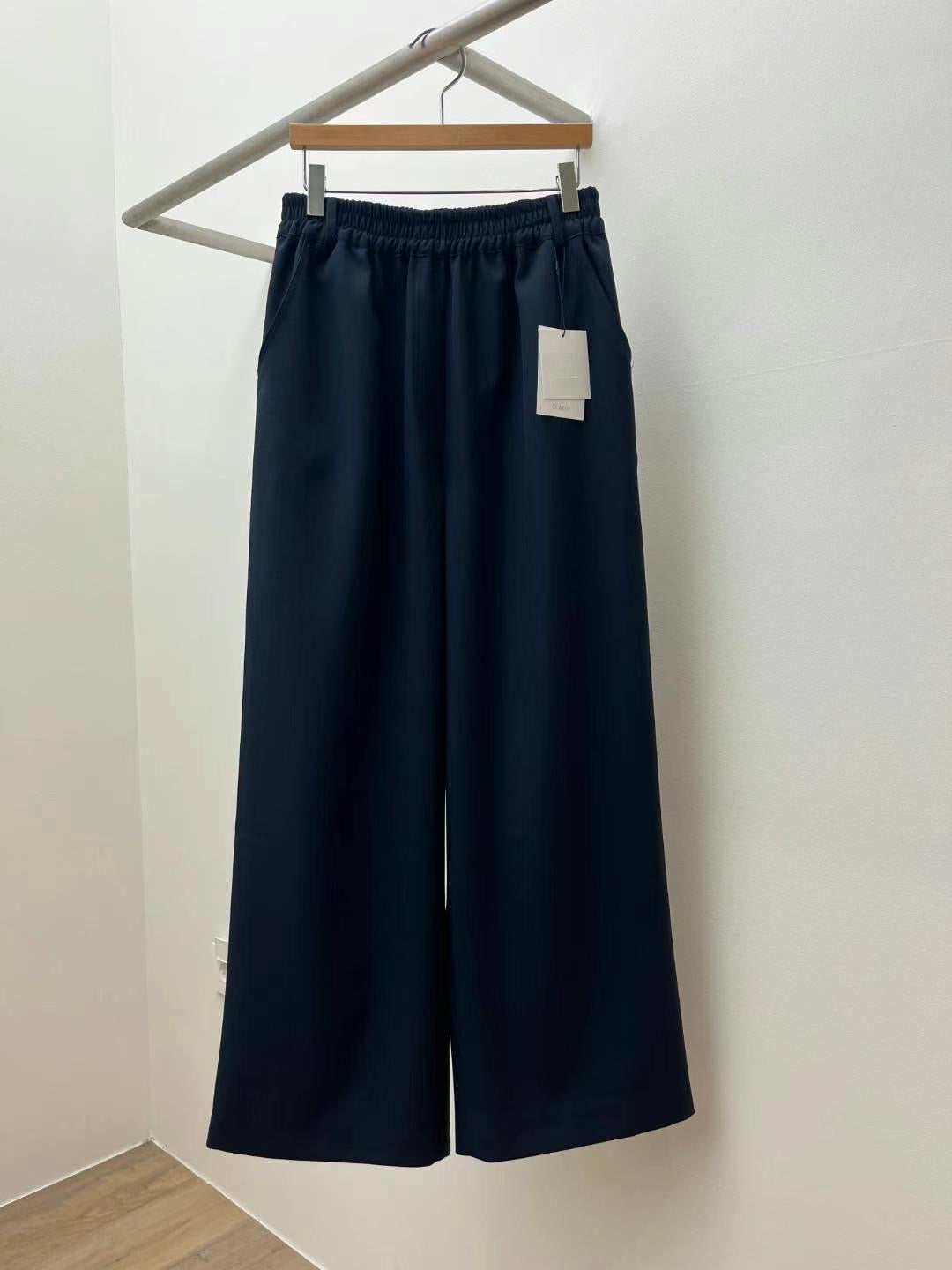 Silk Elasticated Waistband Wide Leg Pants