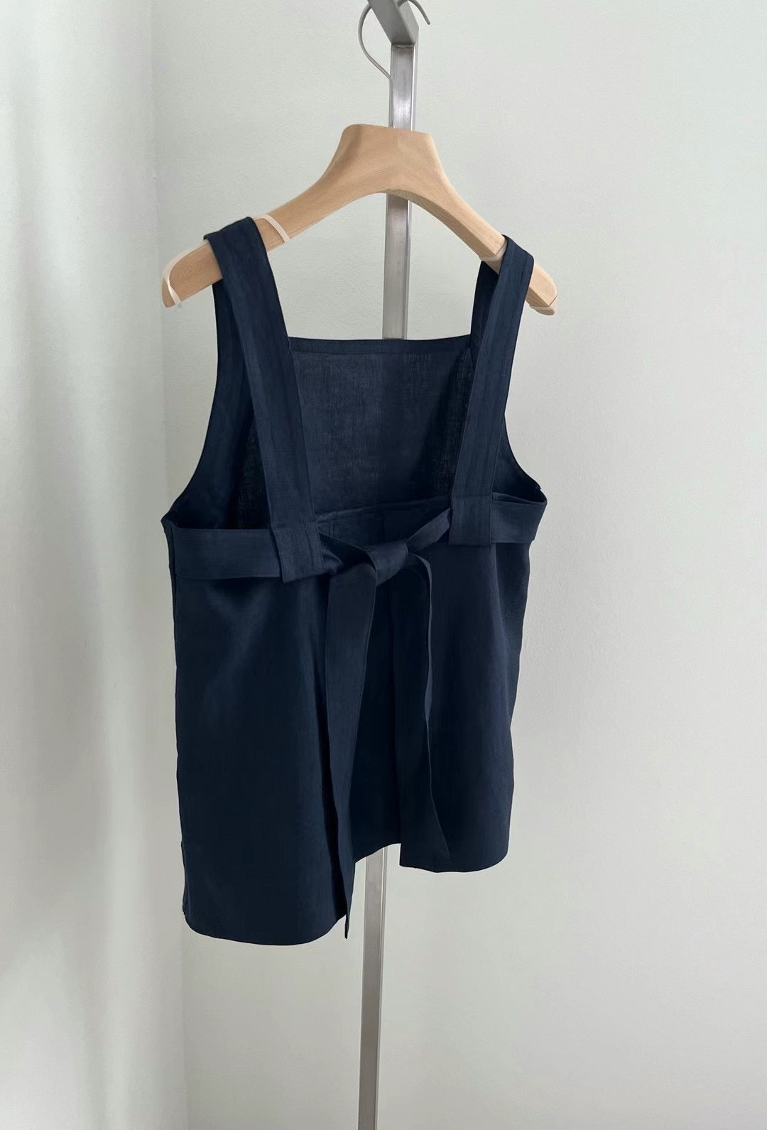 Adjustable Back Tie Linen Top