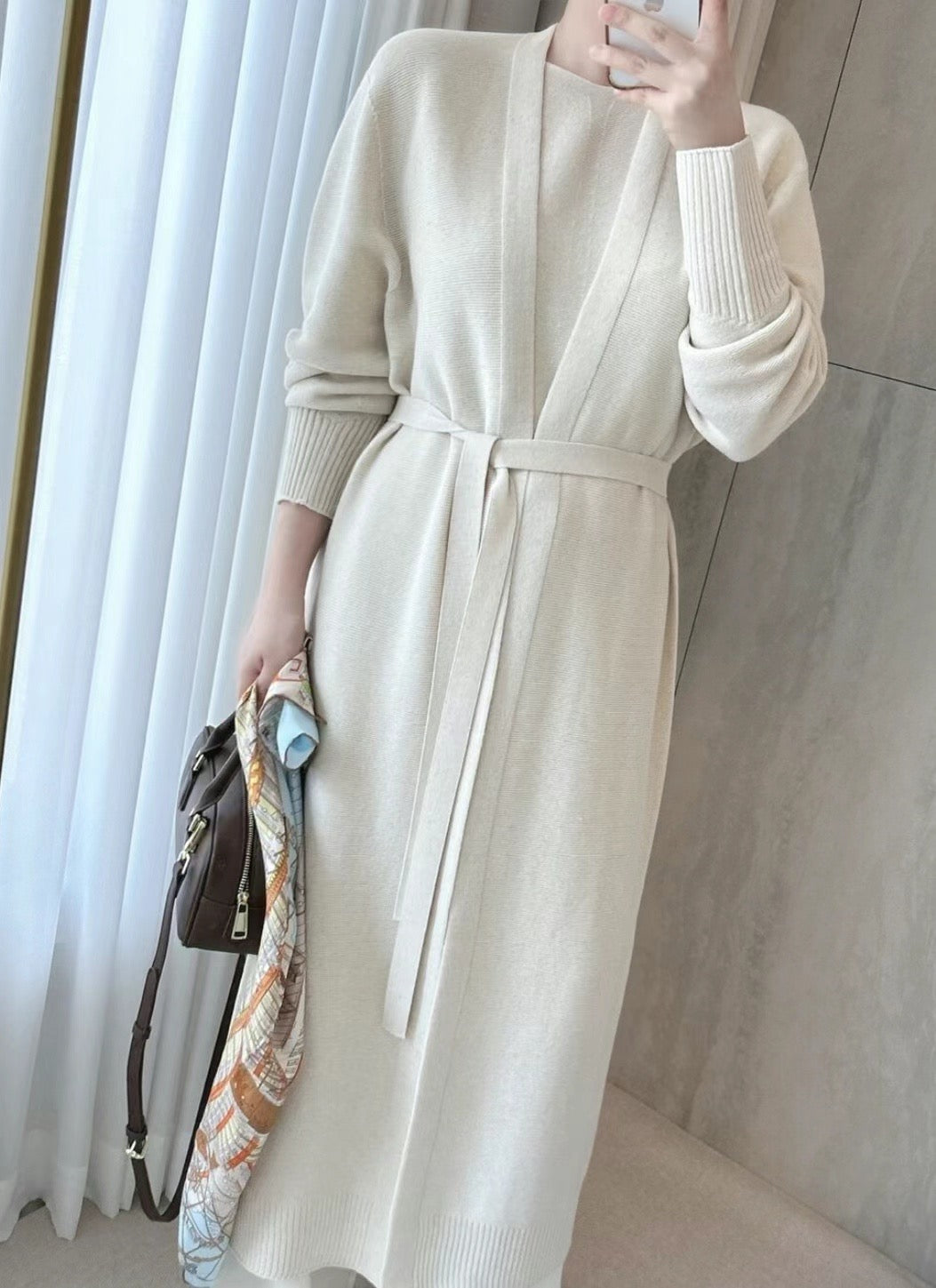 Long Knit Cardigan *4 Colors