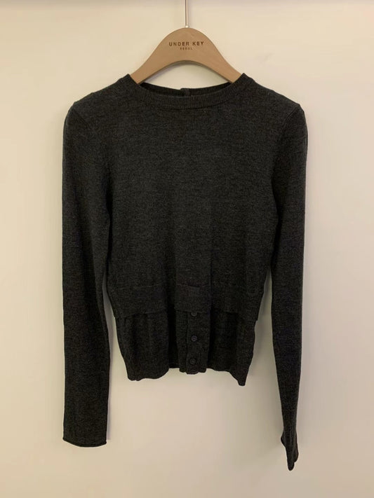 Wool Mock Layer Sweater