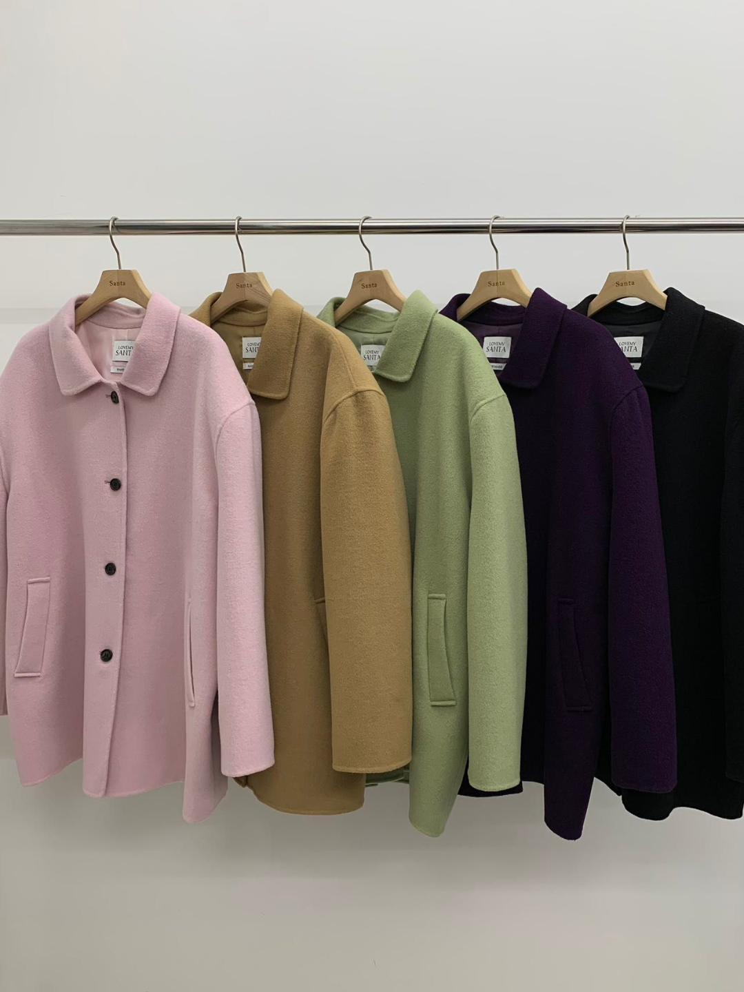 Collared Fleeced Coat *5 Colors