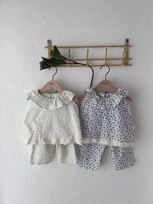 Coco Sleeveless Floral Kids Blouse *2 Colors