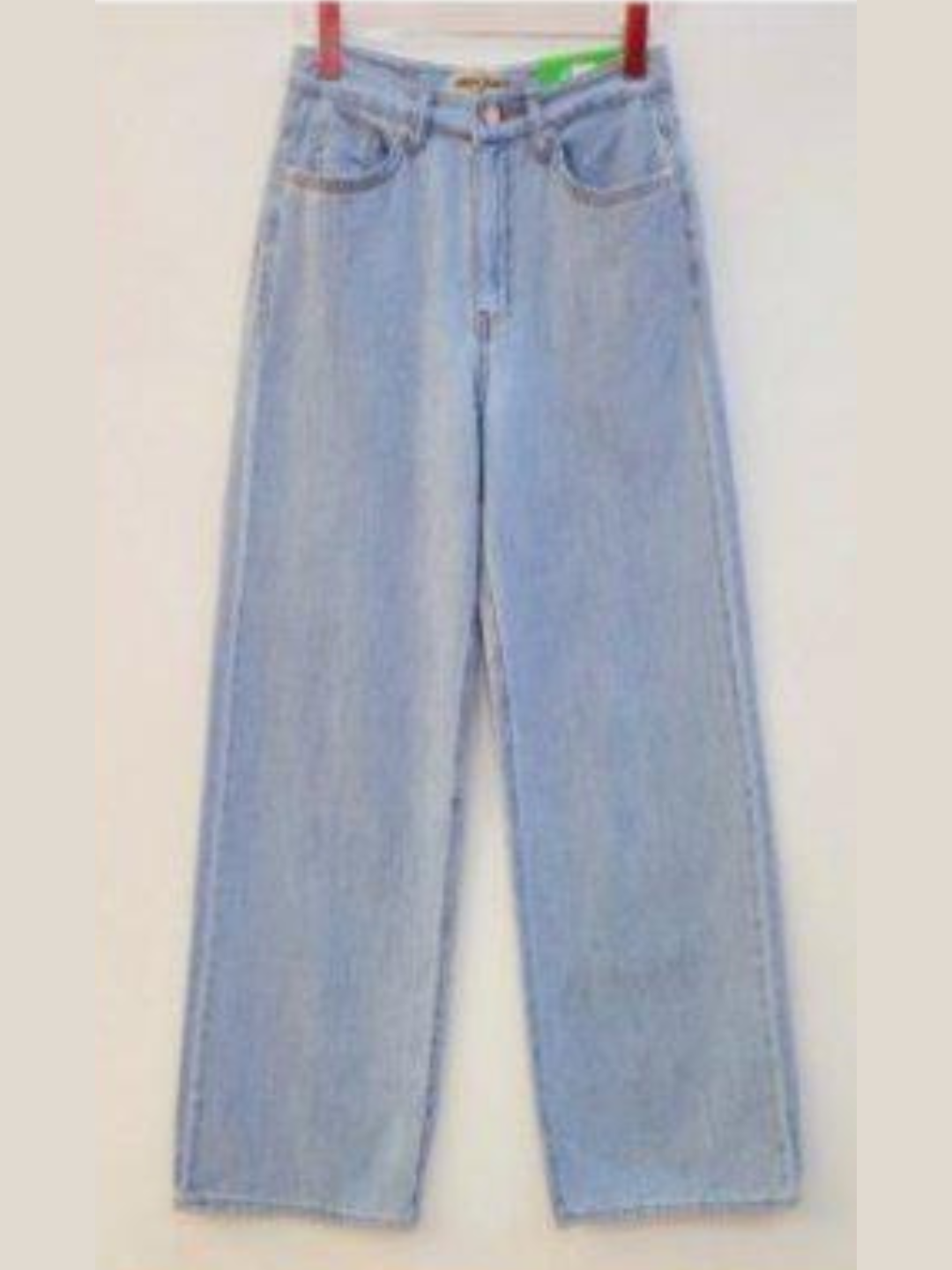 Wide Straight Denim Jeans