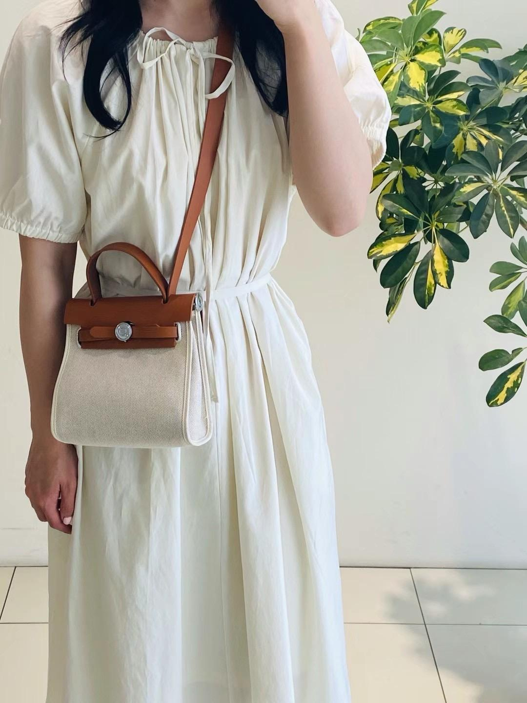 Two-tone Canvas Crossbody Bag