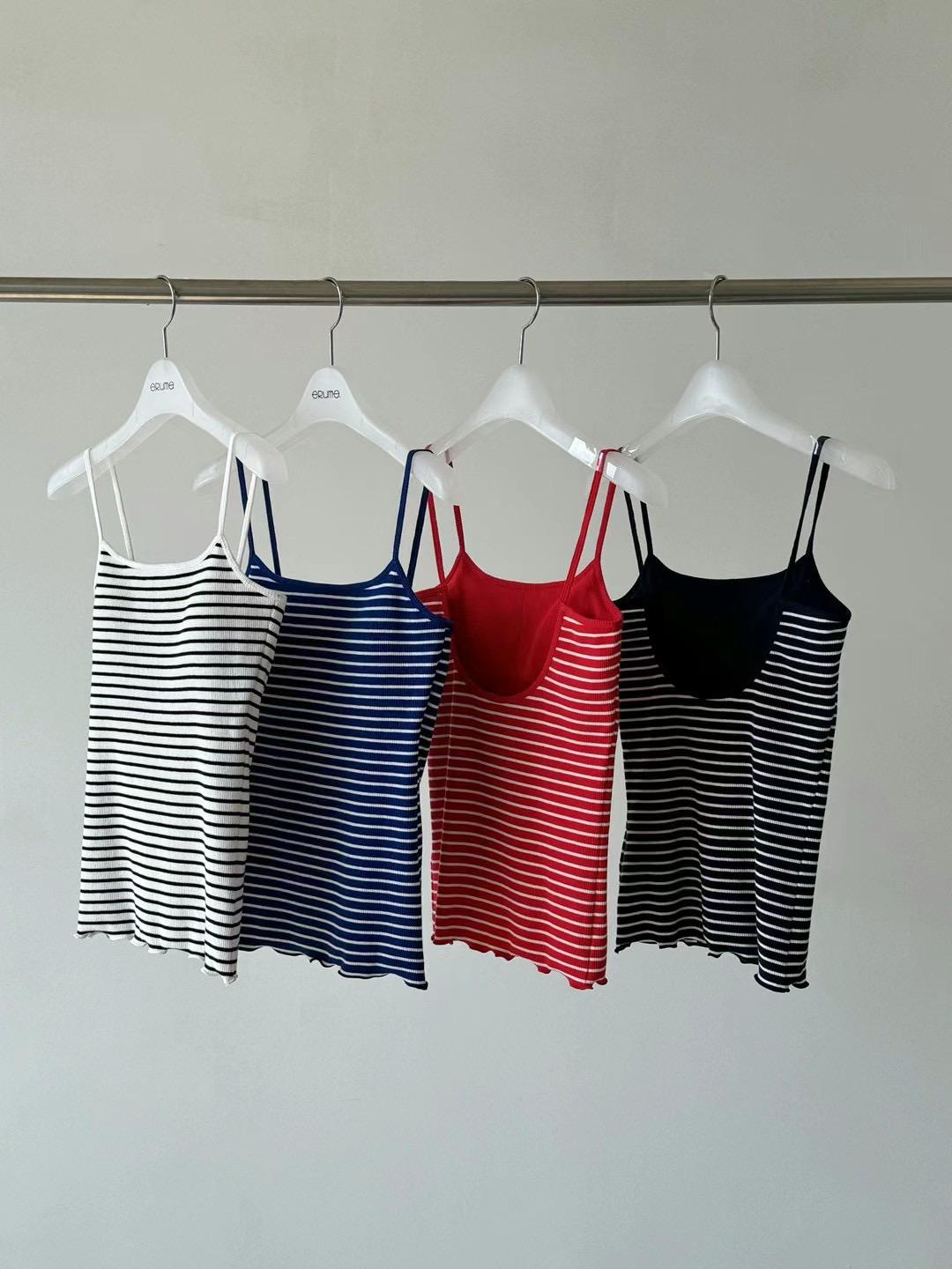 Striped Sleeveless Top *4 Colors