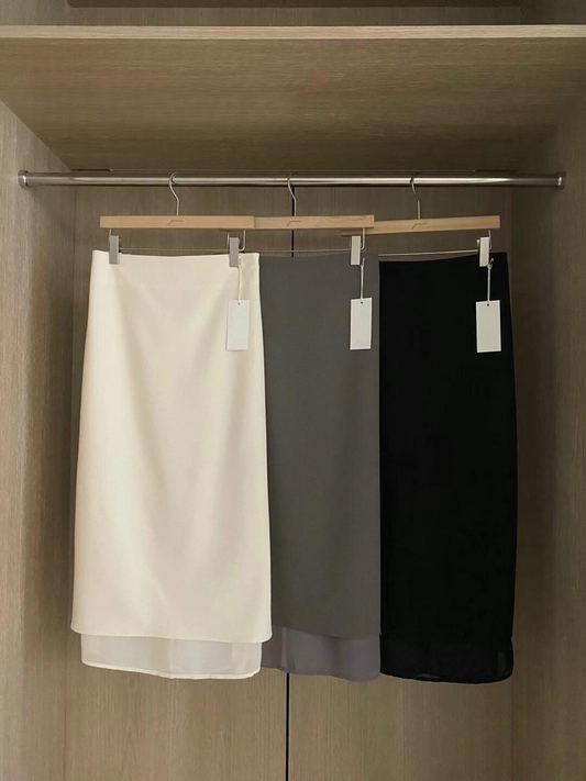 High-waist Slit Pencil Skirt *3 Colors