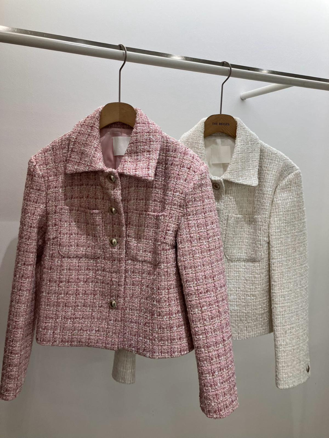 Tweed Plaid Jacket *2 Colors