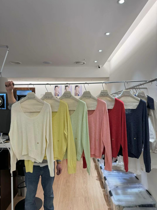 Scoop Neck Long Sleeved Pullover *6 Colors