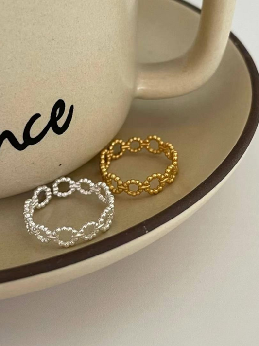 Beaded Chain Ring *2 Colors