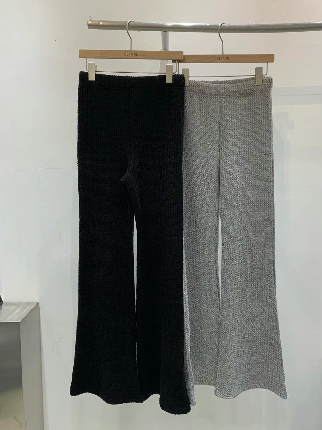 Textured Knitted Pants *2 Colors