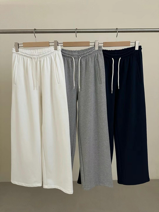 Classic Wide-leg Sweatpants *3 Colors