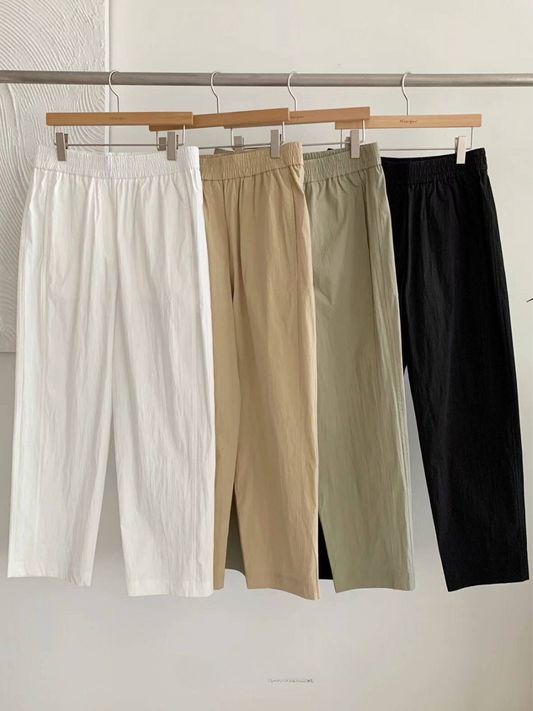 Cotton Blend Capri Pants *4 Colors