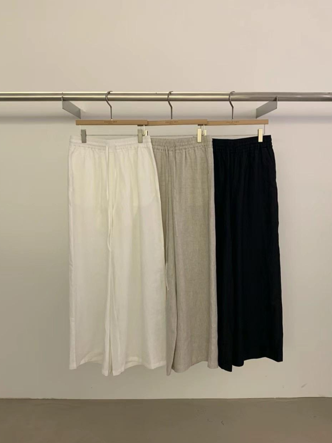 Wide-leg Linen Trousers *3 Colors