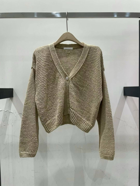 V-neck Knitted Cardigan