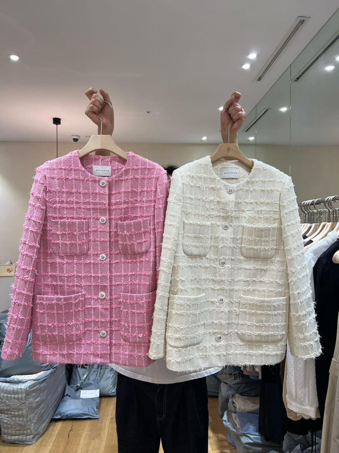 Plaid Pattern Button-up Jacket *2 Colors