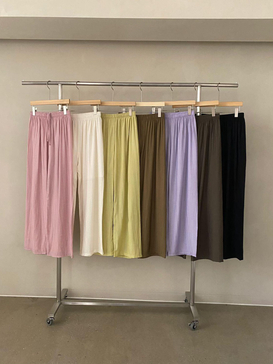 Tie Waist linen Wide Leg Pants *7 Colors