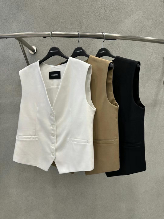 V-neck Suit Vest *3 Colors