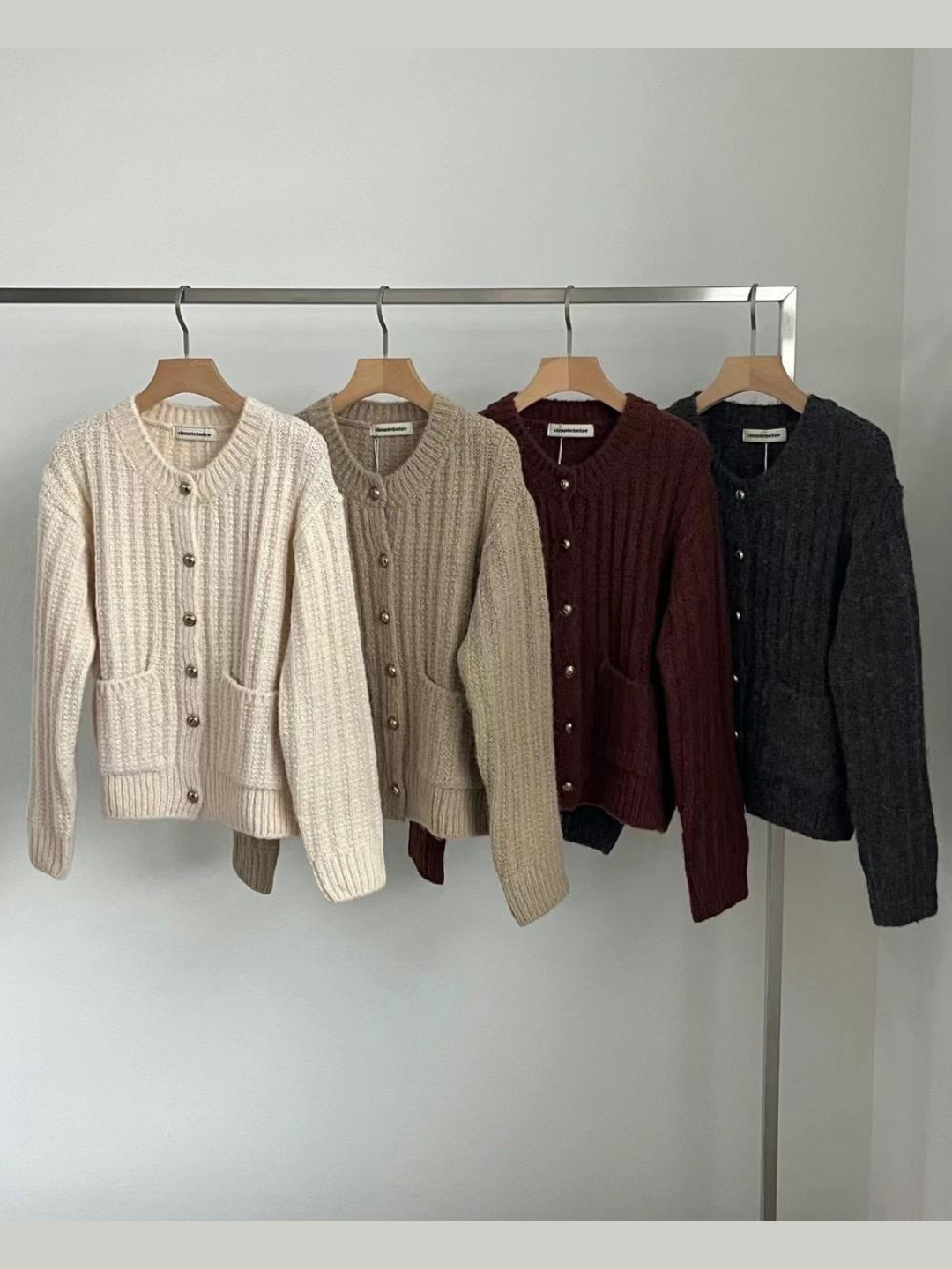 Cable-Knit Cardigan *4 Colors Koo