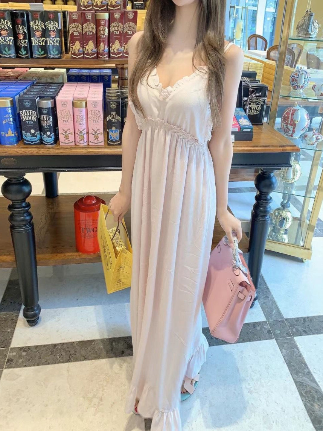 Sleeveless Ruffled Maxi Dress *3 Colors