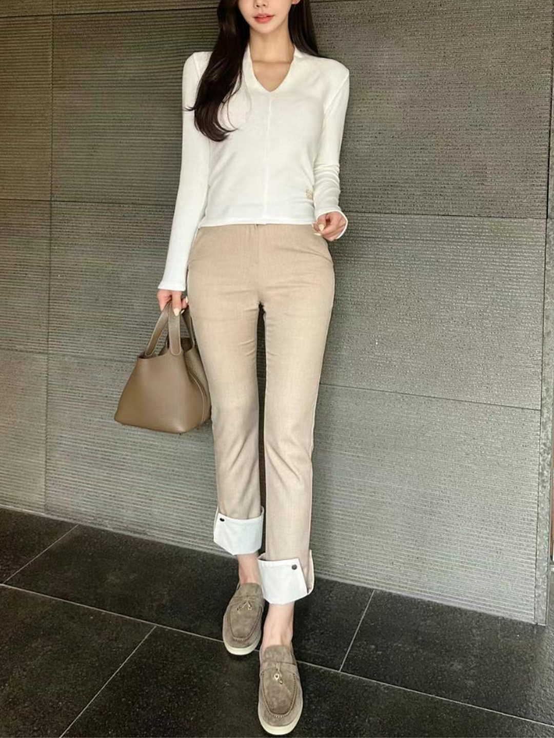 On Up Skinny Buttoned Ankle Pants