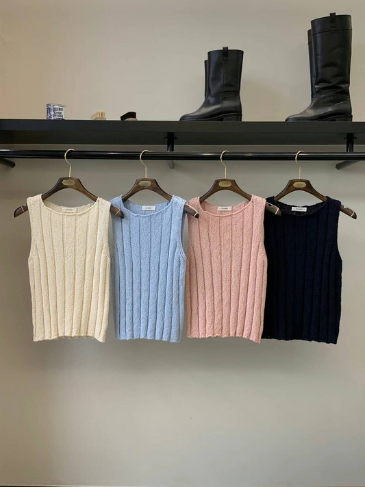 Bennette Sleeveless Knit Top *4 Colors