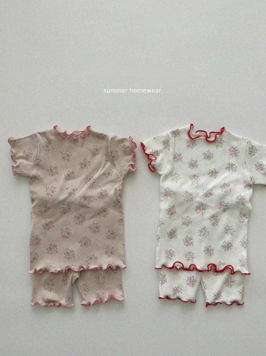 Summer Flower Homewear Kids Set *2 Colors