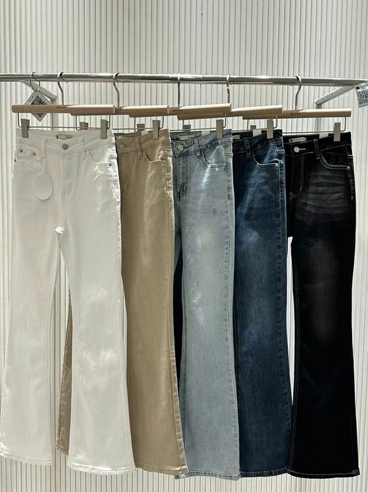 Flared Denim Jeans *5 Colors