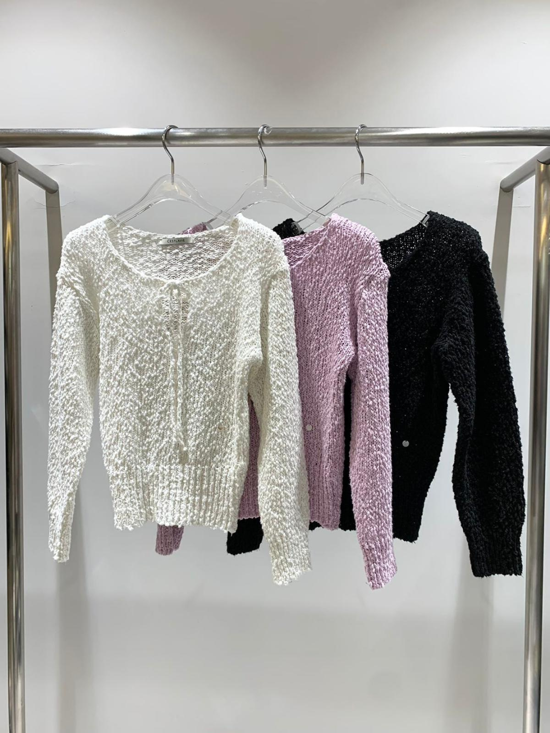 Popocorn Knit Top *3 Colors