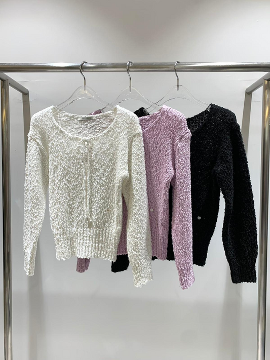 Popocorn Knit Top *3 Colors