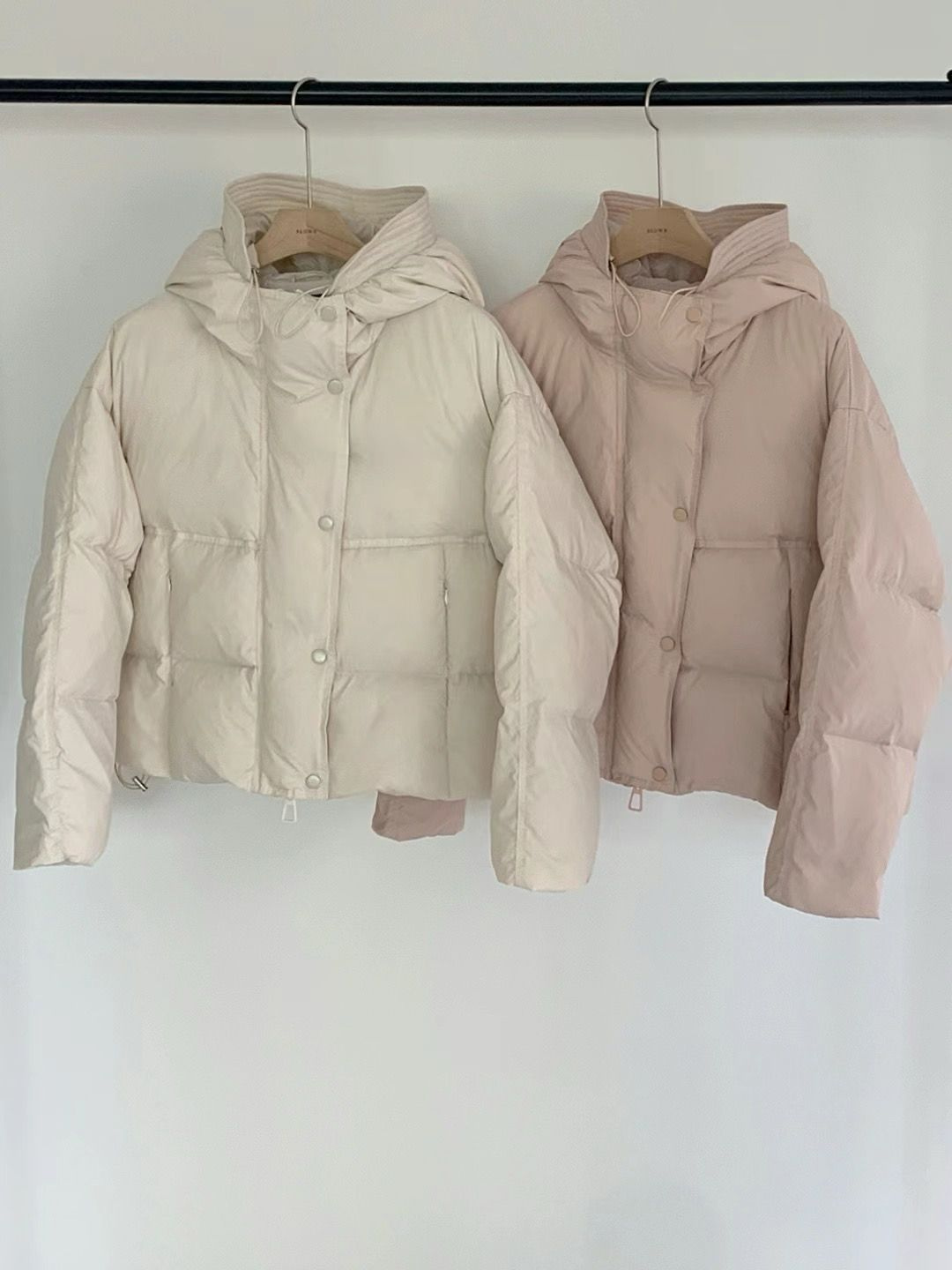 Quilted Hooded Puff Jacket *2 Colors