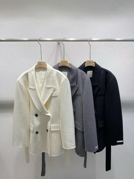 Handmade Wool Coat Jacket *3 Colors