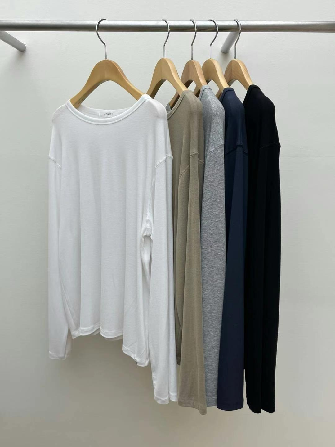 Boatneck Long Sleeved T-Shirt *5 Colors