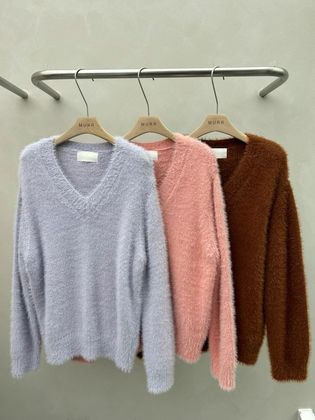 V-Neck Knitted Sweater *5 Colors