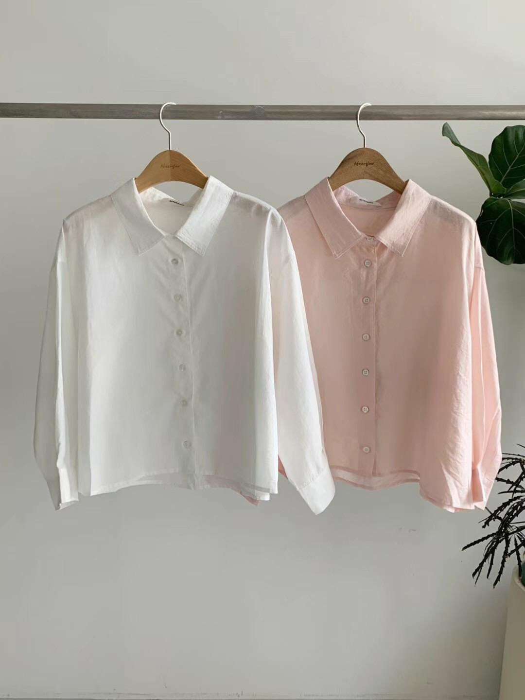 Linen Collared Shirt *2 Colors