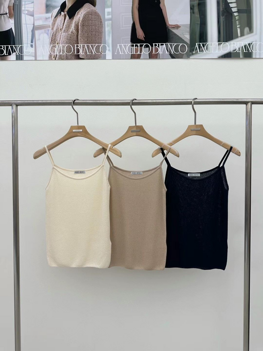 Knitted Sleeveless Top *3 Colors