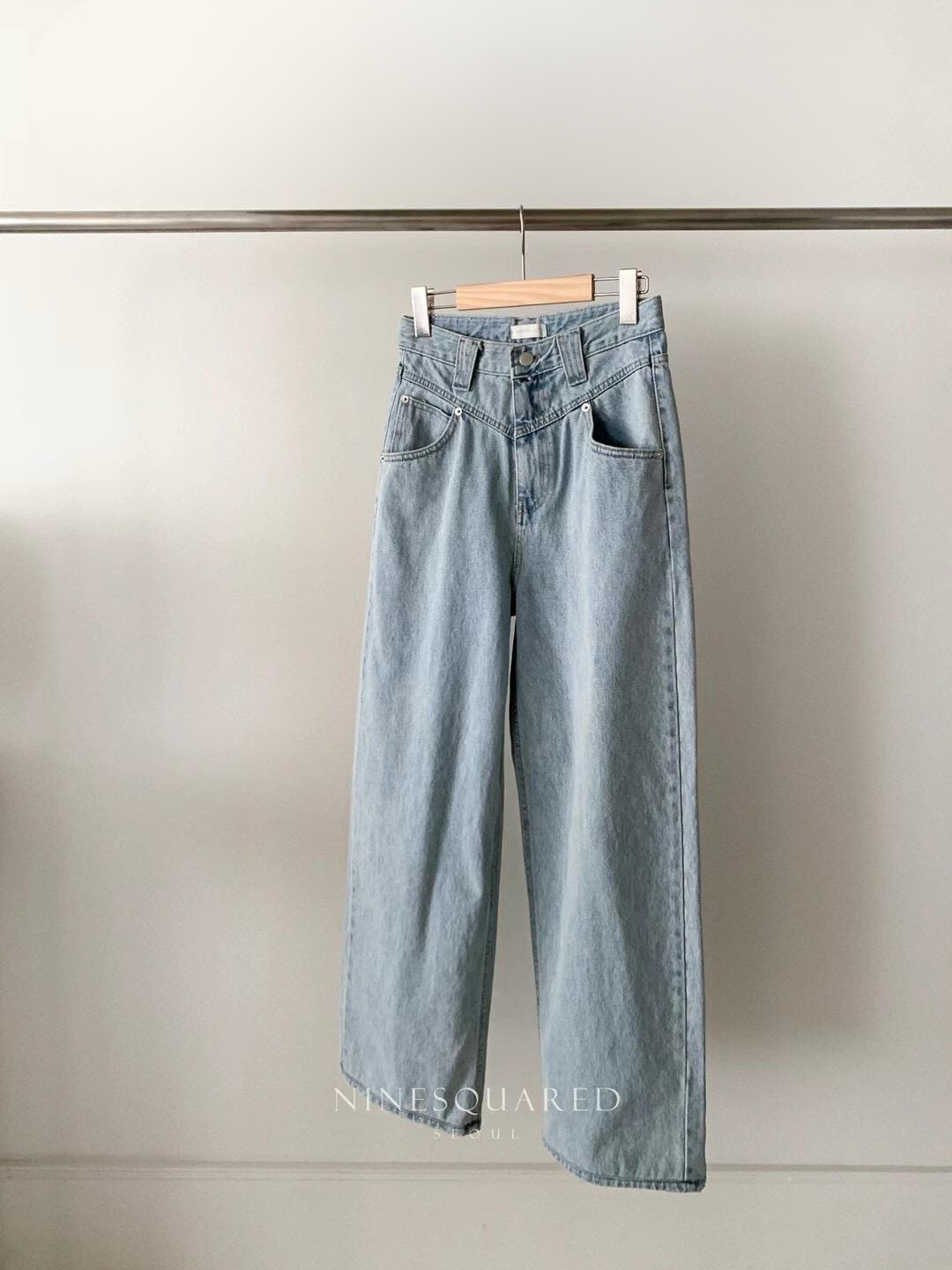 Wide-leg Denim Pants