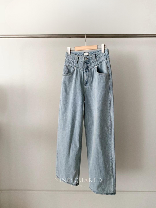 Wide-leg Denim Pants