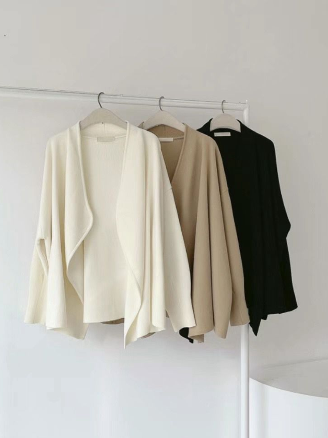 Open-front Knitted Cardigan *3 Colors