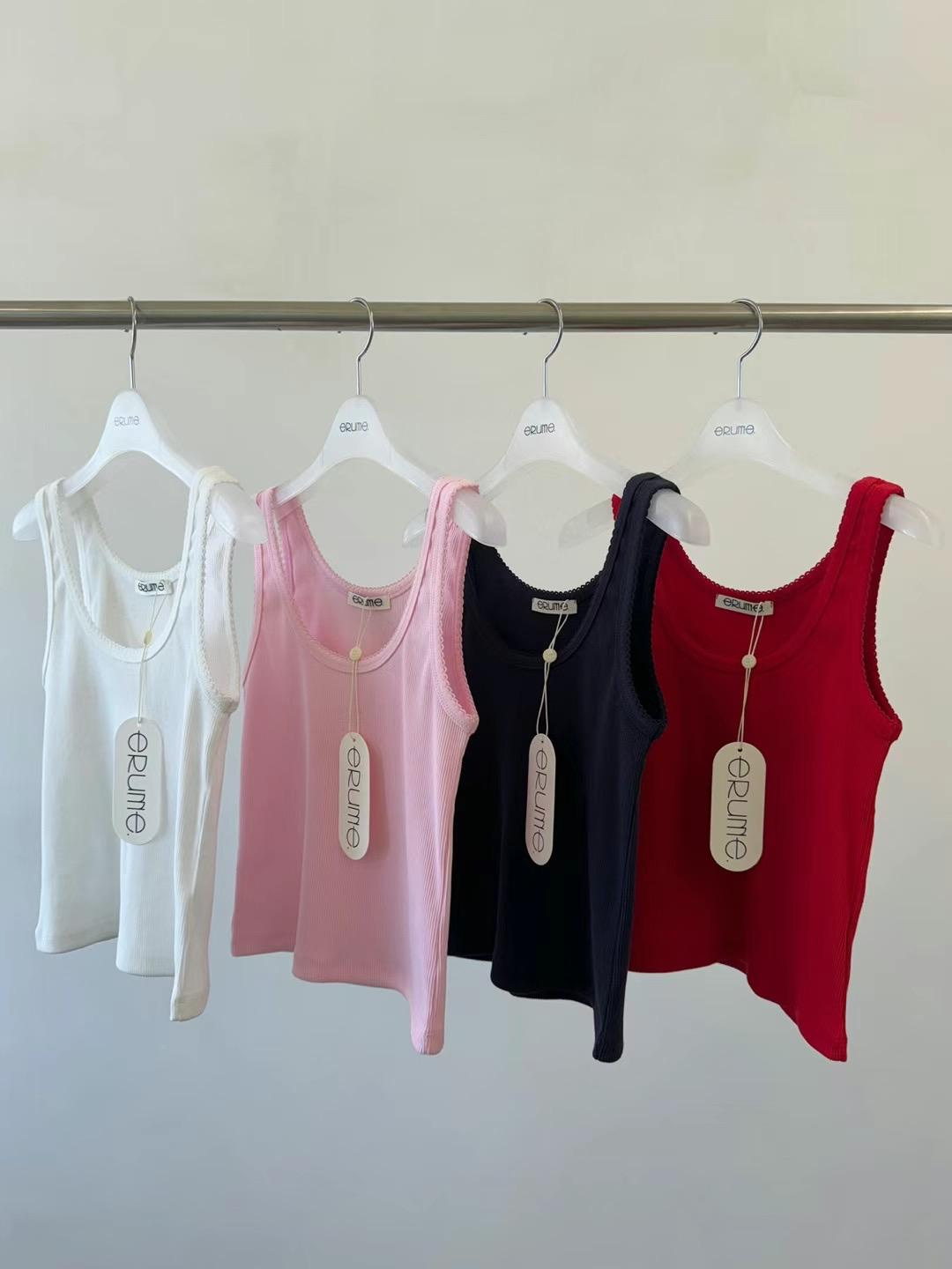 Scoop Neck Ribbed Tank-top *4 Colors