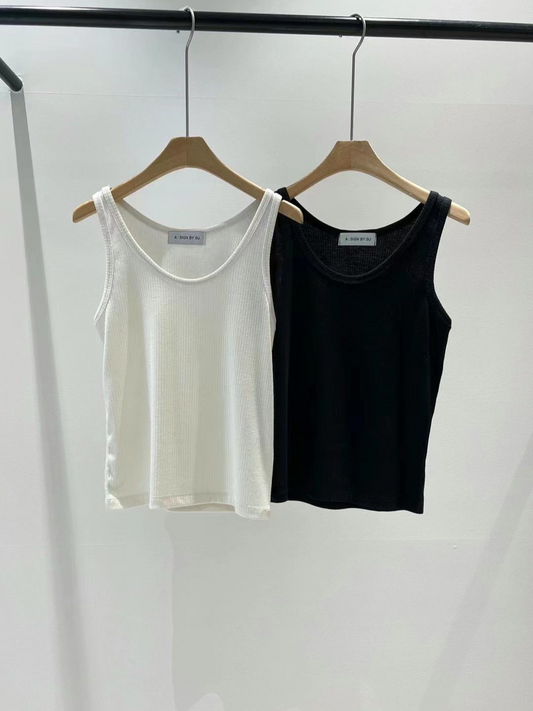 Casual Ribbed Tank Top *2 Colors