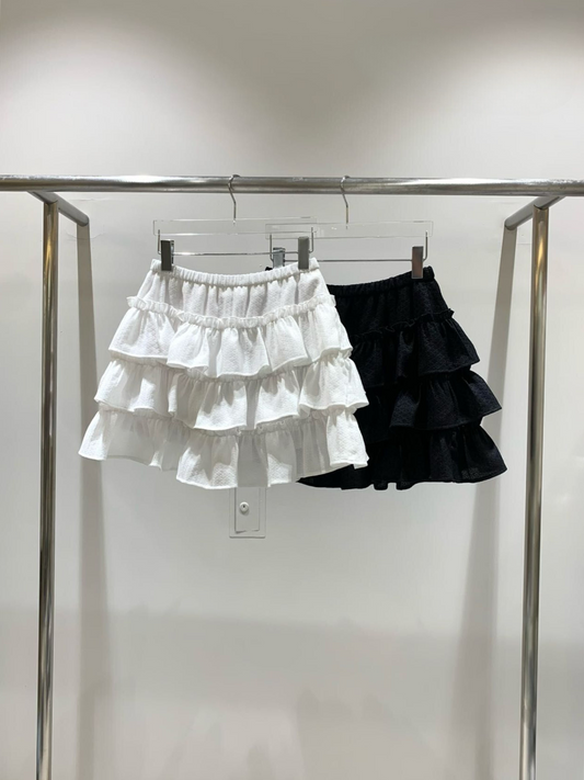 Tiered Ruffled Skirt *2 Colors